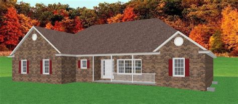 Brick Ranch Home Plan D68-1883 : The House Plan Site