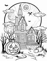 22 Creative Haunted House Coloring Pages  Our Mindful Life Free sketch template