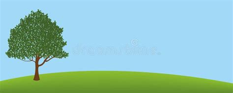 Tree banner stock vector. Illustration of peace, curved - 14315507