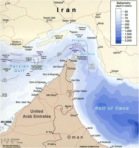 Strait of Hormuz Map