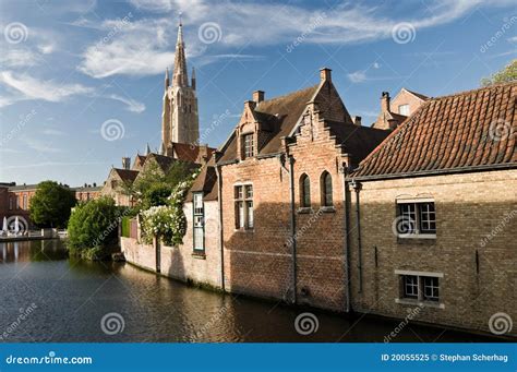 Medieval Bruges, Belgium stock image. Image of building - 20055525