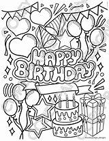 Printable Coloring Pages Happy Birthday sketch template