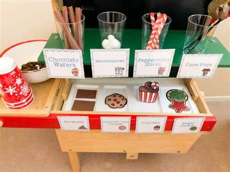 Hot Cocoa Dramatic Play Printable Set | Dramatic play preschool, Hot cocoa stand, Dramatic play area