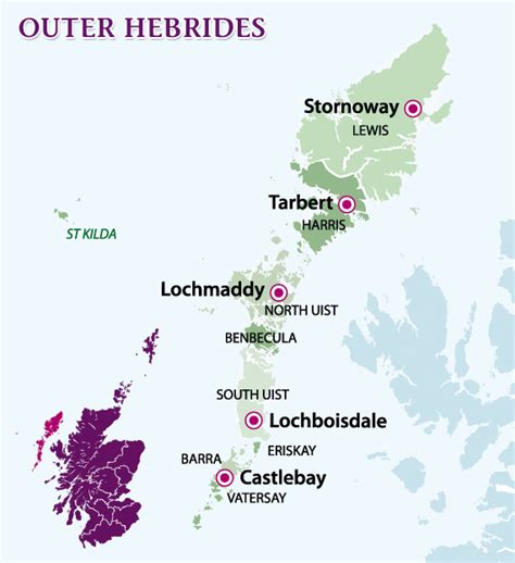 Outer Hebrides map | Hebrides, Outer hebrides, Scotland