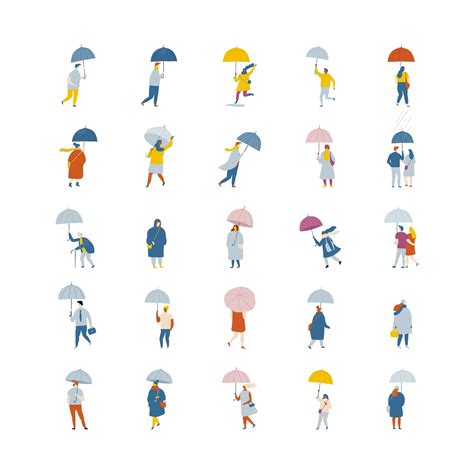 Premium Vector | Autumn tiny people flat vector set