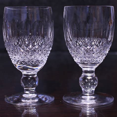 Antiques Atlas - Waterford Crystal Colleen Pattern Pair Port Glass