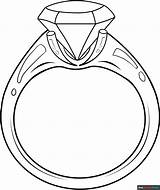 Diamond Ring Coloring Page  Easy Drawing Guides sketch template