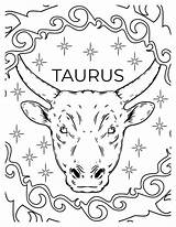 Taurus Coloring Pages Free Printable Zodiac Fun sketch template