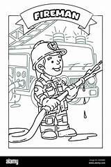 Occupations Coloring Pages For Kids Stock Photo  Alamy sketch template