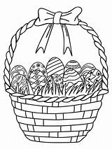 How To Draw Easter Egg Basket Coloring Book Video For Kids sketch template
