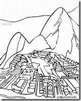 Machu Picchu Coloring Pages sketch template