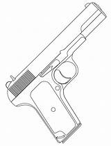 Simple Gun Coloring Pages sketch template