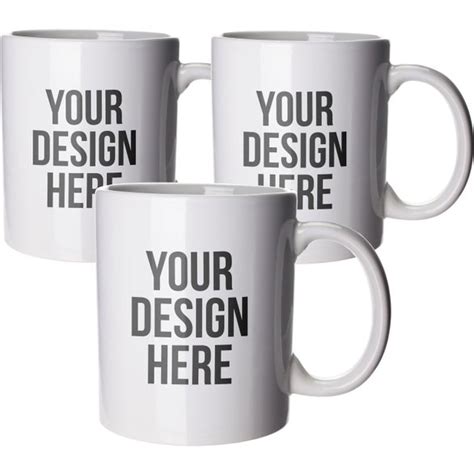 Customized Budget Coffee Mugs (11 Oz., 3.75" x 3.25" Dia.)