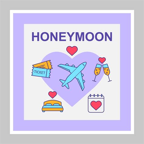 Honeymoon social media posts mockup. Marriage. Advertising web banner ...