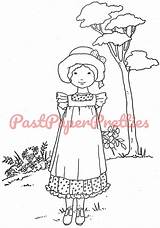 Vintage Printable Coloring Pages Holly Hobbies Super Fun  Etsy sketch template