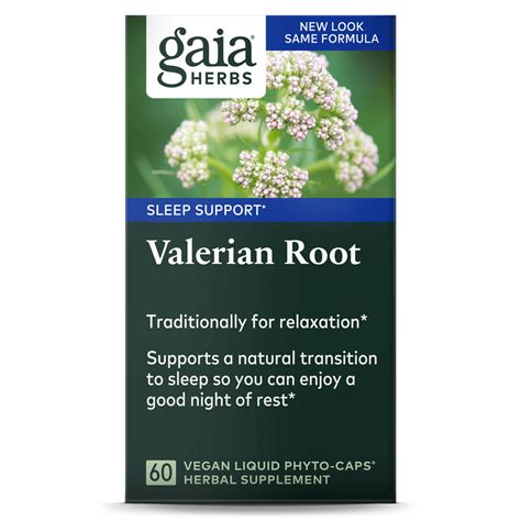 Organic Valerian Root Pills - Vegan Capsules |Gaia Herbs: Gaia Herbs®