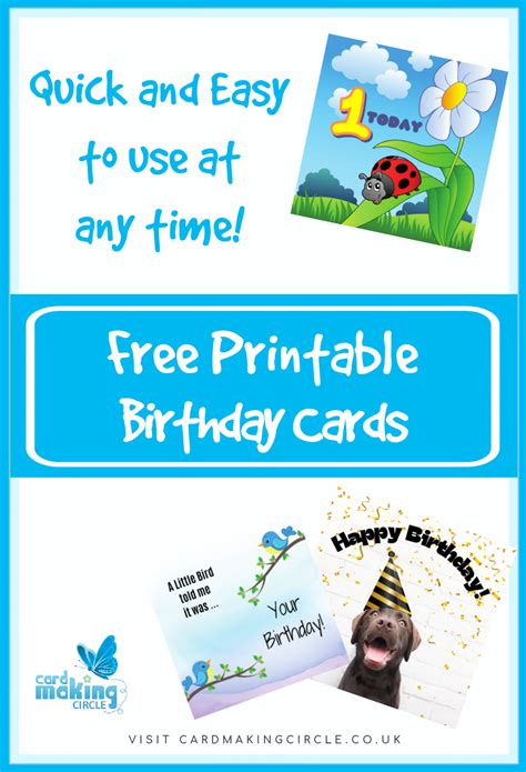 Free Printable Birthday Cards