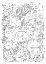 Strange Coloring Pages sketch template