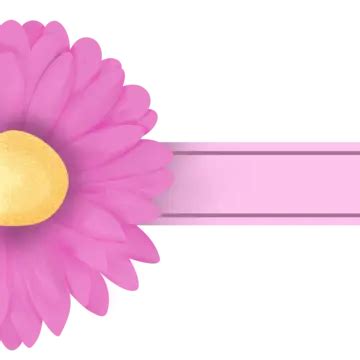 Pink Flower Ribbon Banner Vector, Floral Ribbon Banner, Ribbon Banner, Flower Ribbon Banner PNG ...