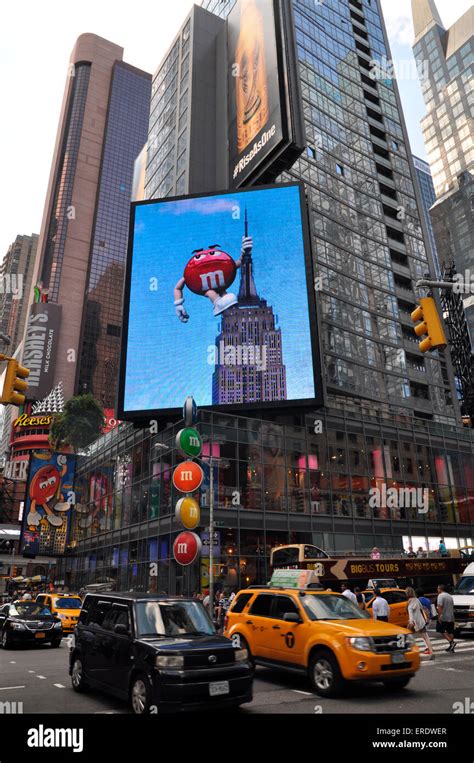 M&M Billboard, Times Square, Manhattan, New York City, New York, USA Stock Photo - Alamy