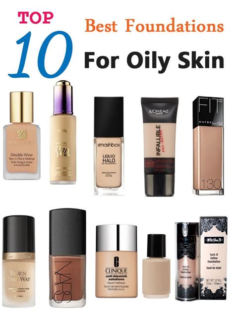 Top 10 Best Foundations For Oily Skin - Pretty Designs | Best foundation for oily skin ...