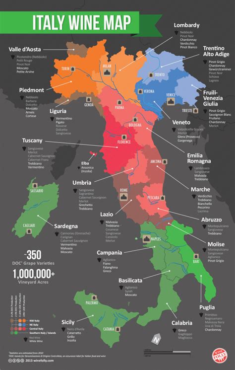 A guide to Italy's wine regions: growing areas, grape varietals, and producers | Living a Life ...