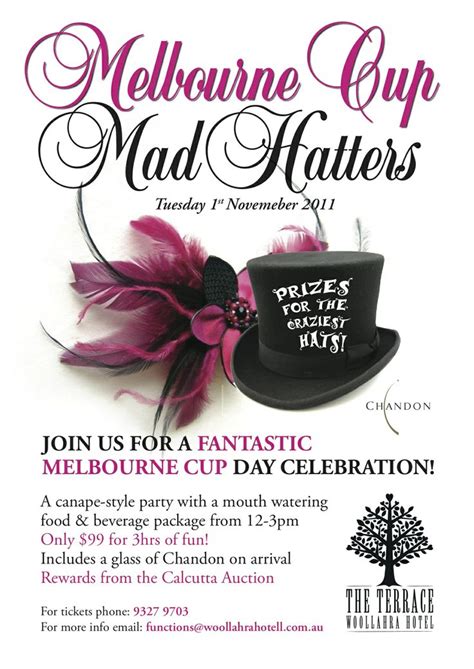 invitation ideas | Melbourne cup, Beverage packaging, Morning tea