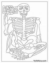 Free SKELETON Coloring Pages For Download Printable PDF sketch template