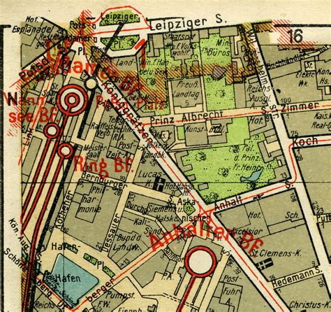 Berlin SW of Potsdamer Platz, early 1920s map | Berlin SE of… | Flickr