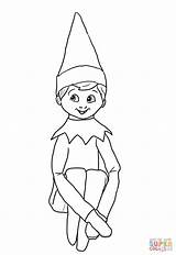 Elf On The Shelf Coloring Pages To Print  Home sketch template
