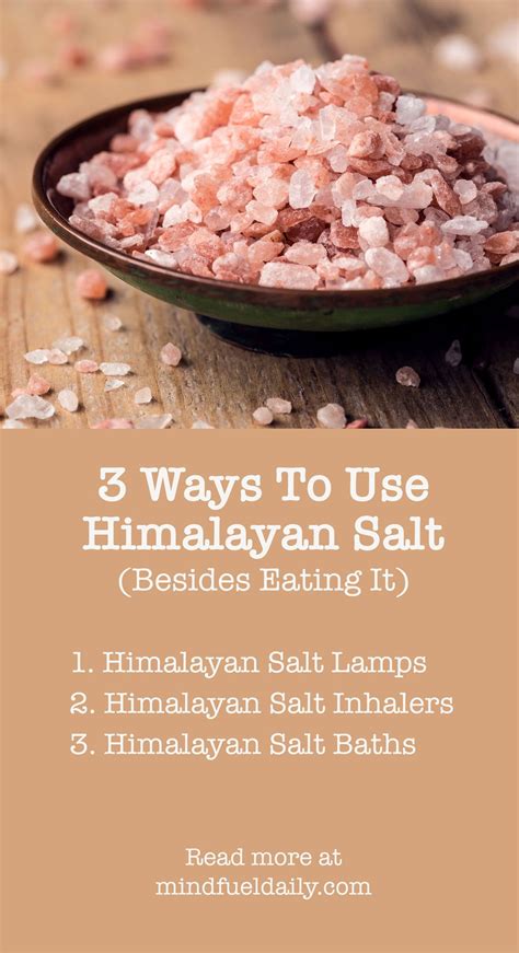 3 Ways To Use Himalayan Salt (Besides Eating It) - Mind Fuel Daily | Food, Himalayan salt, Diet ...