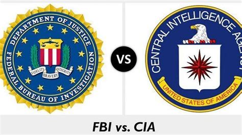 What is the difference between the FBI and CIA?