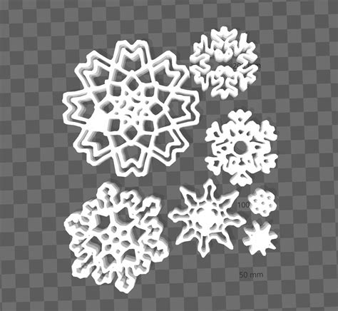 christmas star window decoration + snowflake collection | 3D models download | Creality Cloud