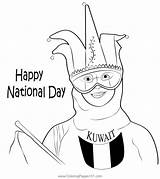 National Day Festival Coloring Page For Kids  Free UAE sketch template