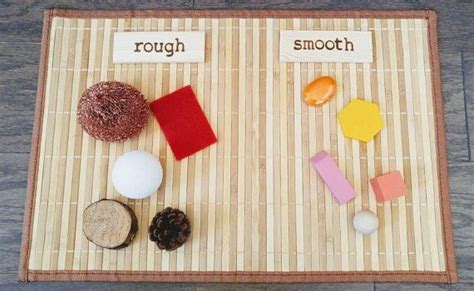 Rough/smooth Sorting Set, Montessori Object Classification, Gift for Kids, Reggio Emilia ...