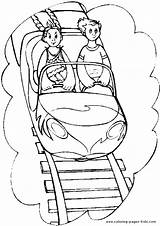 Amusement park color Page  Coloring Pages For Kids Miscellaneous sketch template