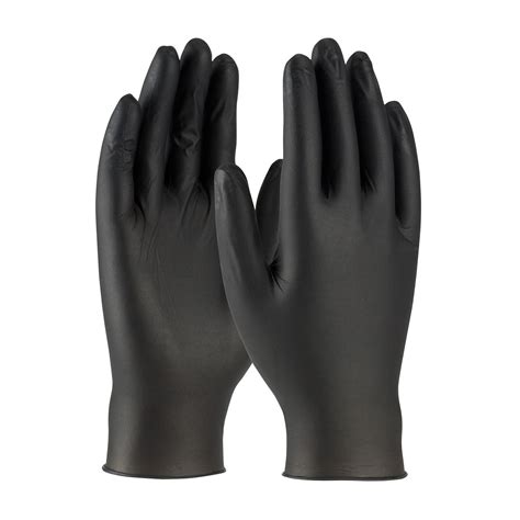 Posi-Shield Black Nitrile Gloves - PF - 5 Mil | Gloves-Online