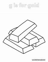 Gold Coloring Page  PrimaryLearningOrg sketch template