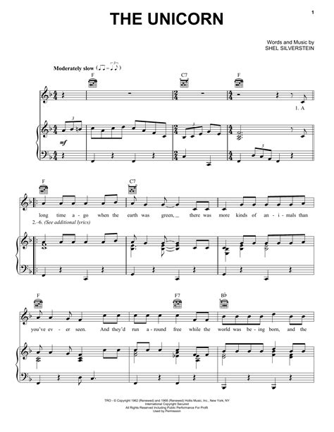 The Unicorn | Sheet Music Direct