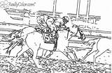 Horse Race Track Coloring Pages sketch template