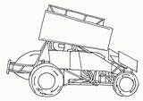 Sprint Car Coloring Sheets Pages sketch template