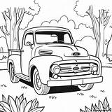 Classic Ford Pickup Truck Coloring Page  Pagescom sketch template
