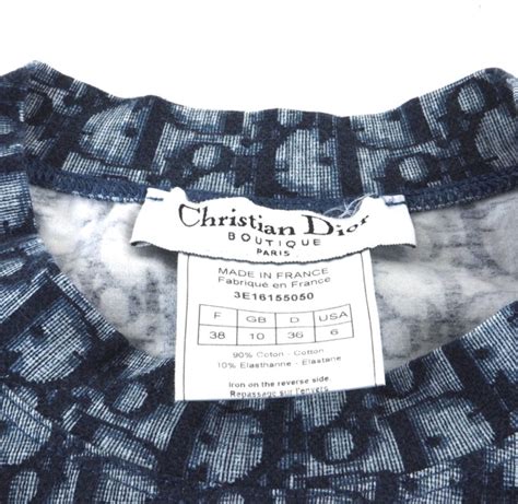 Christian Dior Blue White Trotter Logo 'CD' Short Sleeve Fitted T-Shirt ...