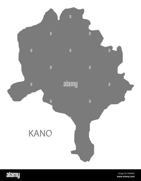 Kano Nigeria Map grey Stock Photo - Alamy