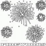 Fireworks Coloring Pages Printable  Home sketch template