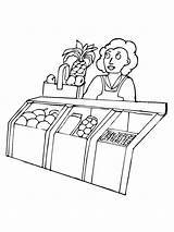 Cashier Coloring Pages  Home sketch template
