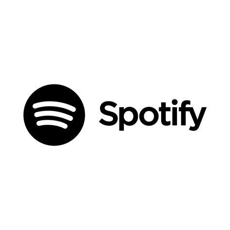 Spotify black logo vector free download 20109219 Vector Art at Vecteezy