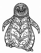 Penguin Coloring Pages sketch template