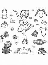 Coloring Ballet  Free Printable Pages sketch template