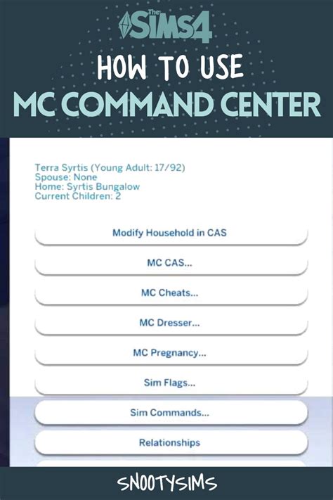 Sims 4 Cas, Sims Cc, Sims Pregnant, Comand Center, Sims Cheats, Mc Mods, Sims 4 Traits, Sims 4 ...